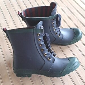 Tommy Hilfiger Women's Rubber Laced Classy Rain Boots